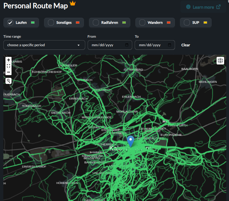 Runalyze - Personal Route Map