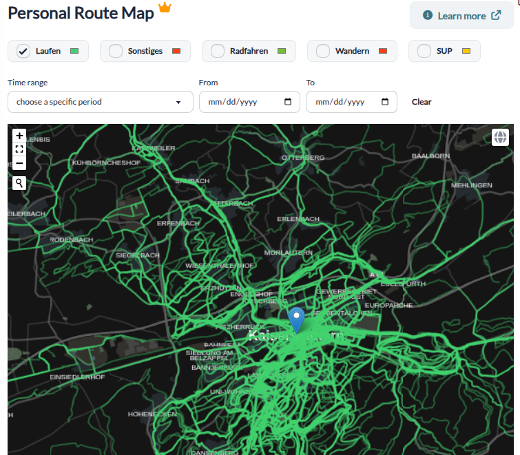 Runalyze - Personal Route Map